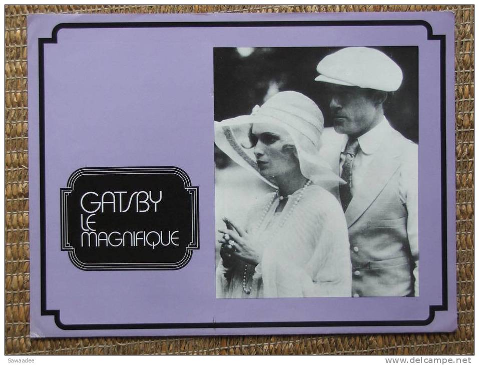 PLAQUETTE - FILM - GATSBY LE MAGNIFIQUE - JACK CLAYTON - ROBERT REDFORD - Cinema Advertisement