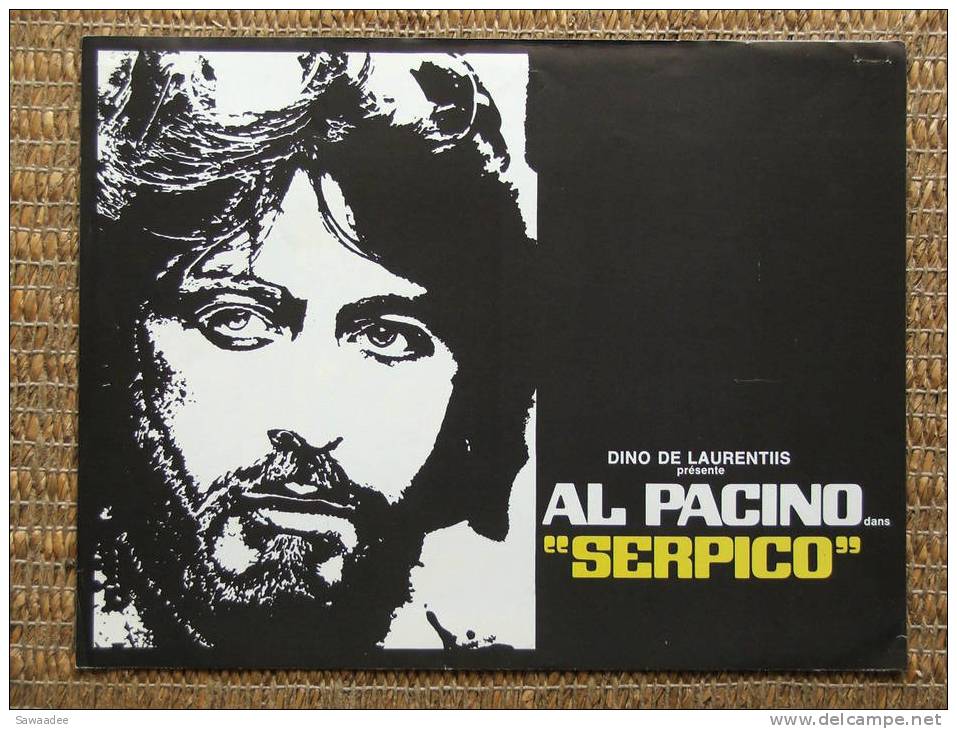 PLAQUETTE - FILM - SERPICO - SYDNET LUMET - AL PACINO - Bioscoopreclame