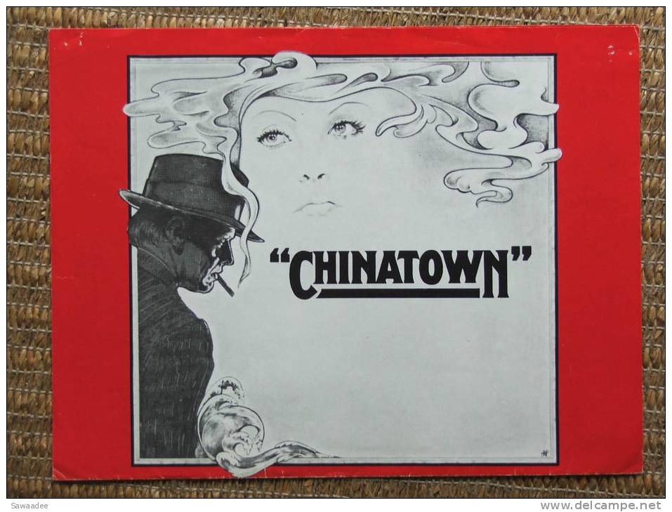 PLAQUETTE - FILM - CHINATOWN - ROMAN POLANSKI - POLICIER - Publicidad