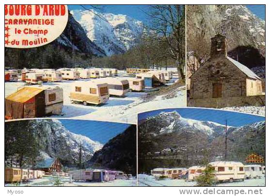 38 VENOSC BOURG D'ARUD Caravaneige Le Champ Du Moulin Eté Hiver - Vénosc