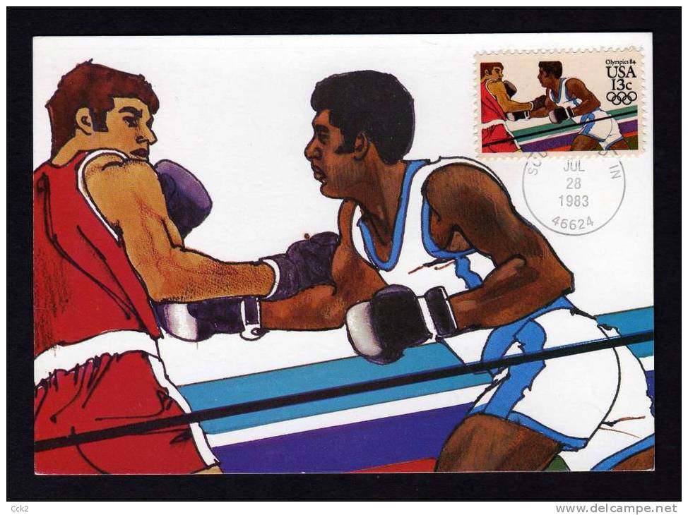 USA Maximum Card – Oympics/Boxing 1983 - Summer 1984: Los Angeles