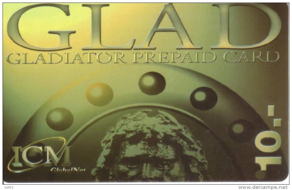Prepaid Card ICM Global Net - Gladiator - Operadores De Telecom