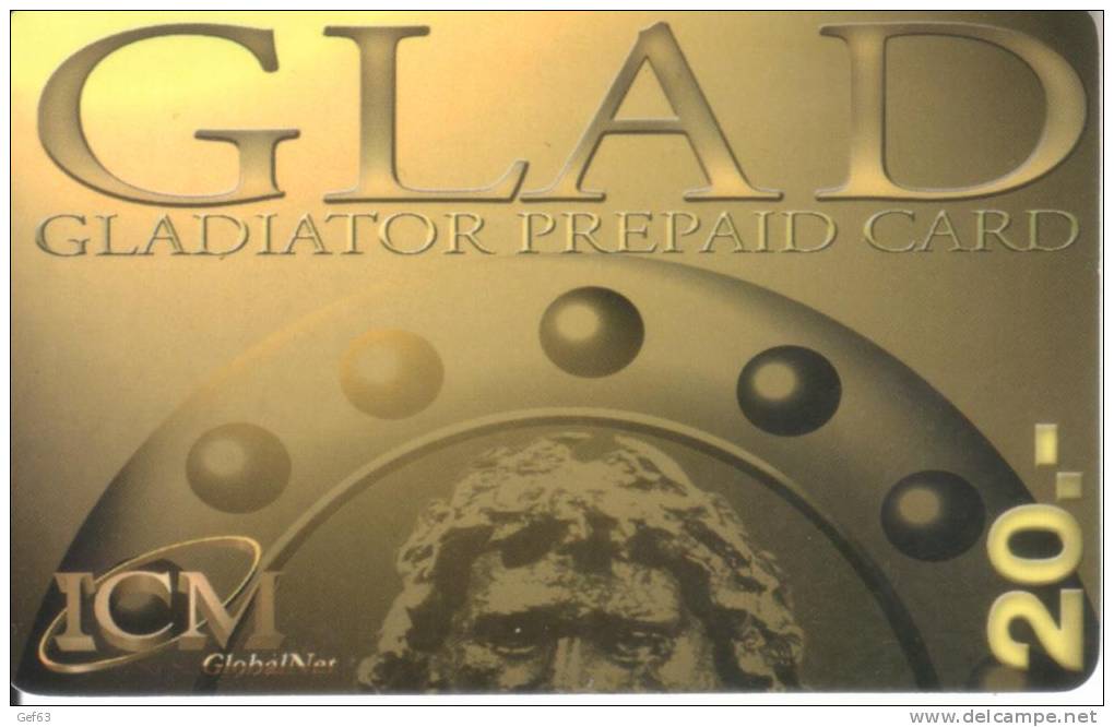 Prepaid Card ICM Global Net - Gladiator - Operadores De Telecom