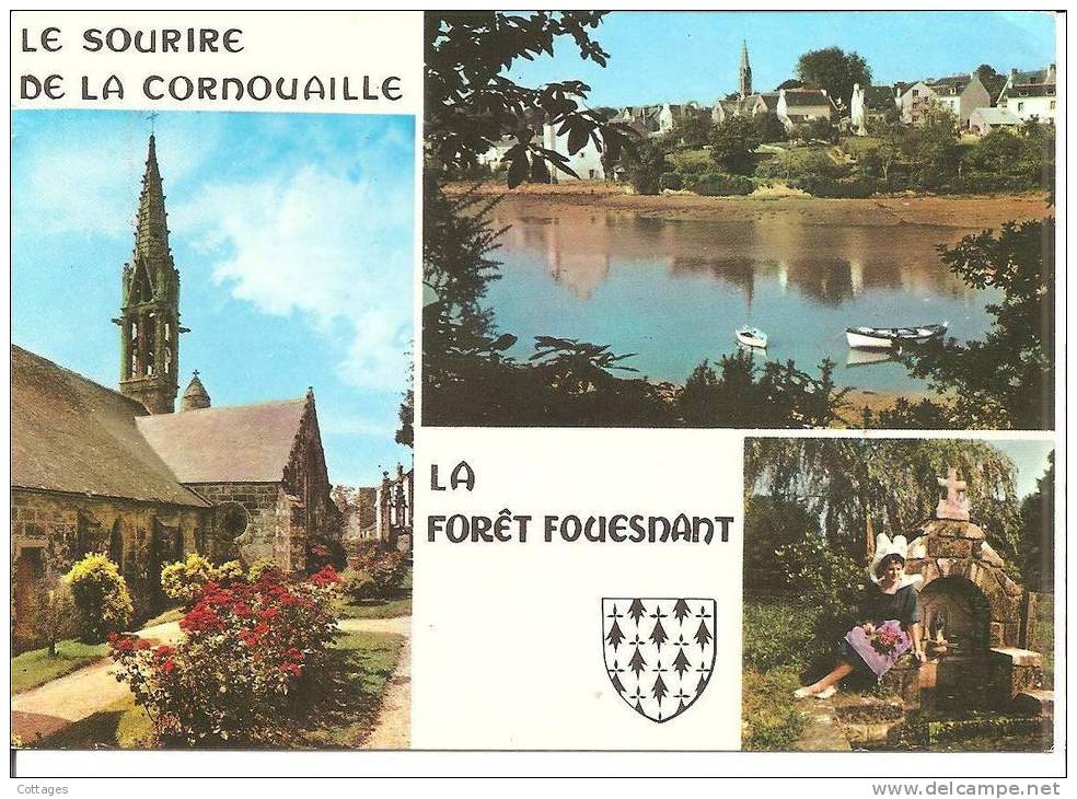 LA FORET FOUESNANT - Carte Avec 3 Vues - 1989 - Fouesnant