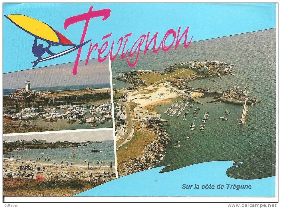 TREVIGNON EN TREGUNC - Le Port Et La Plage - 1991 - Trégunc