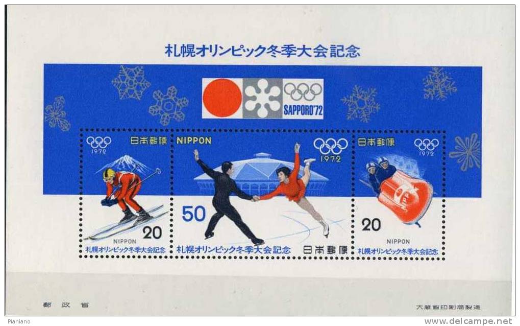 PIA - JAP - 1972 : Jeux Olympiques De Sapporo - (Yv Bf 70) - Blokken & Velletjes