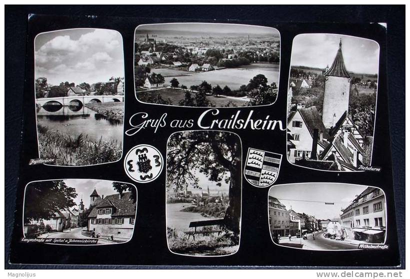 Germany,Crailsheim,Town Views,Multipicture,postcard - Crailsheim