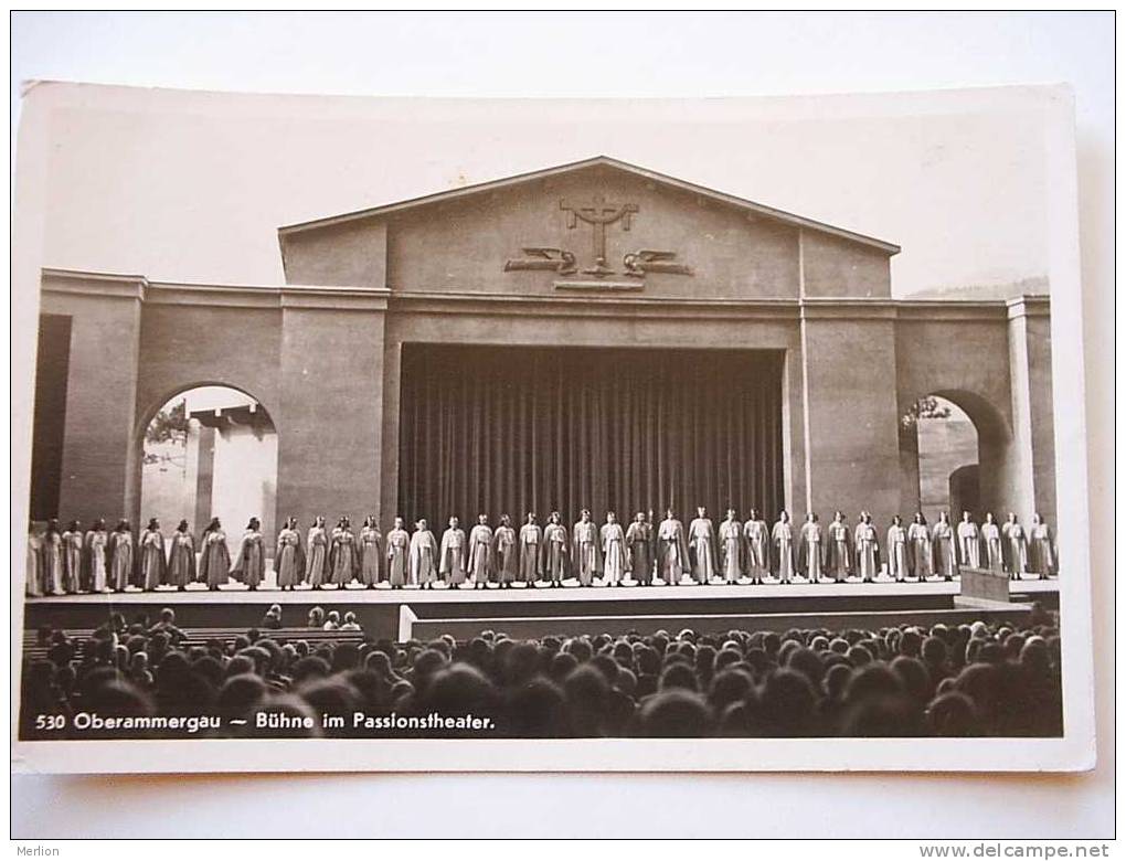 Oberammergau   -Bühne Im Passiontheater  Theater Cca  1930´s  VF  D26937 - Oberammergau