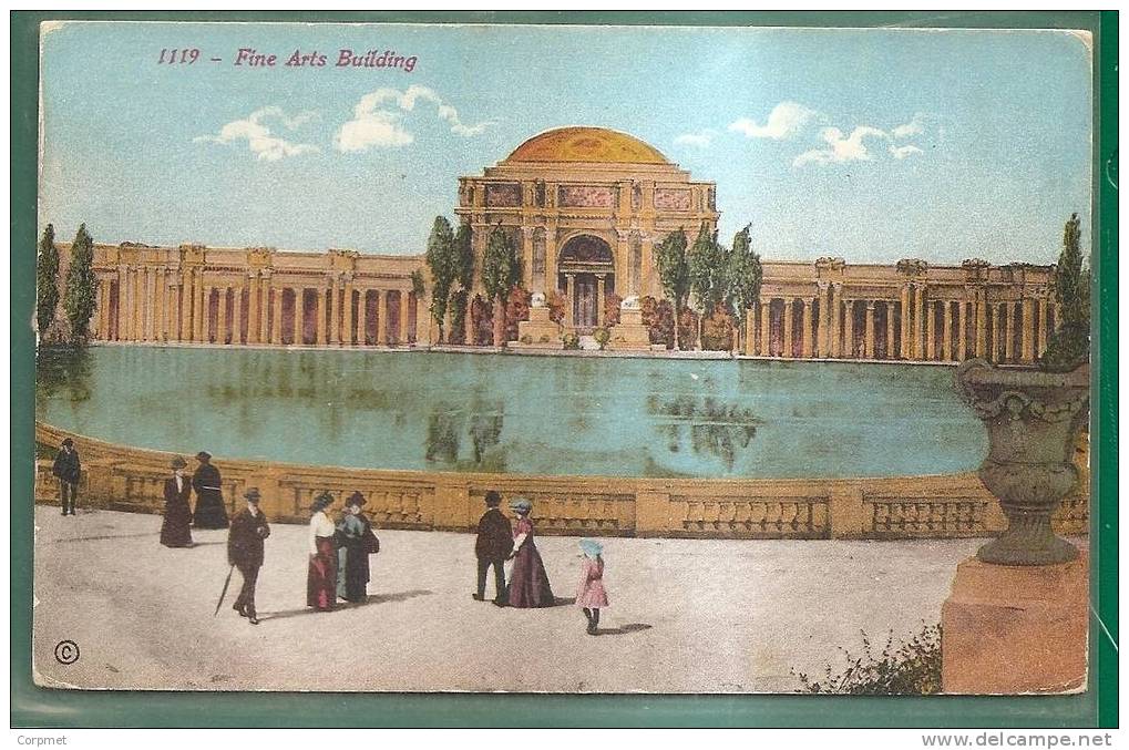 PANAMA PACIFIC INTERNATIONAL EXPOSITION - Fine Arts Building - POSTCARD Sent In 1913 To OAKLAND (no Stamp) - Fairs