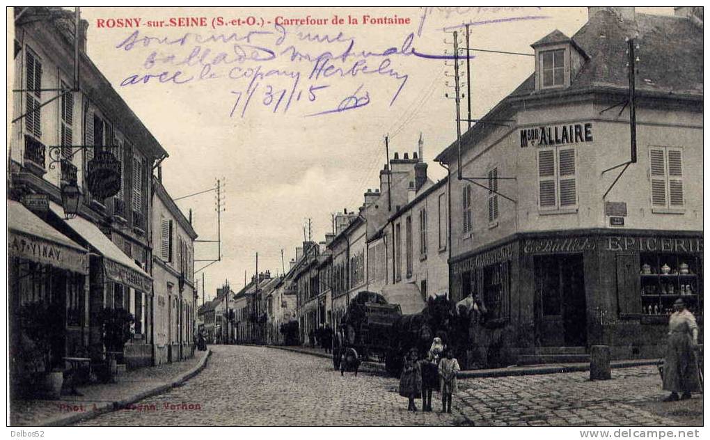 Carrefour De La Fontaine ( Personnages ) - Rosny Sur Seine