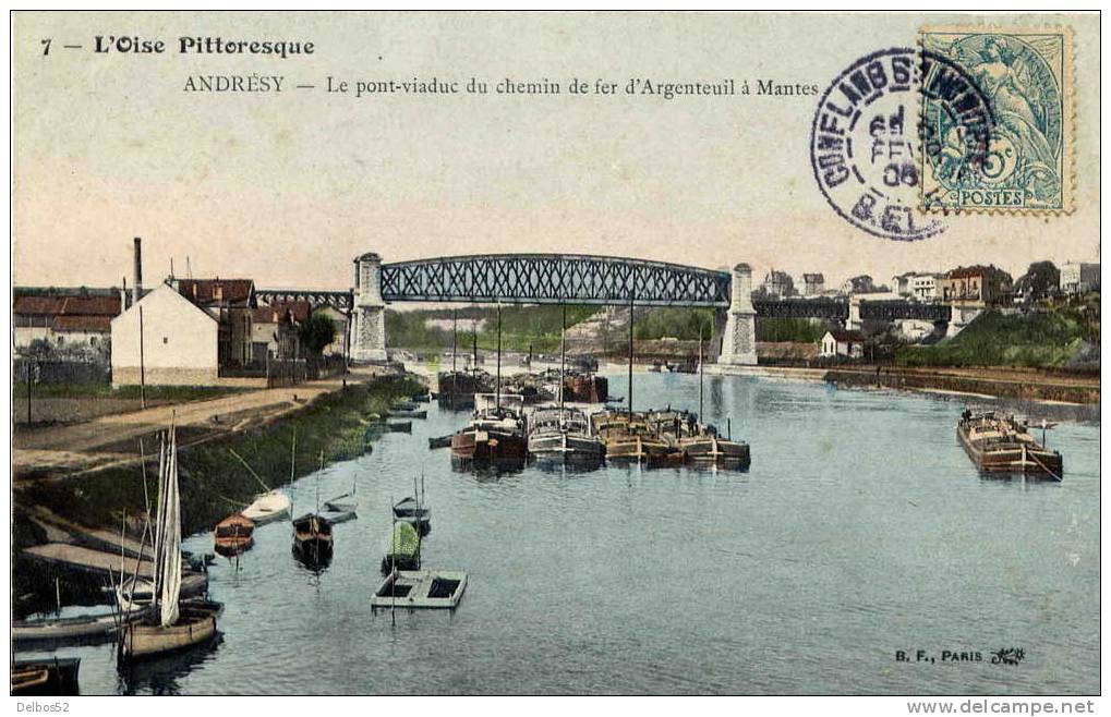 Le Pont Viaduc Du Chemin De Fer D'Argenteuil à Mantes - Andresy