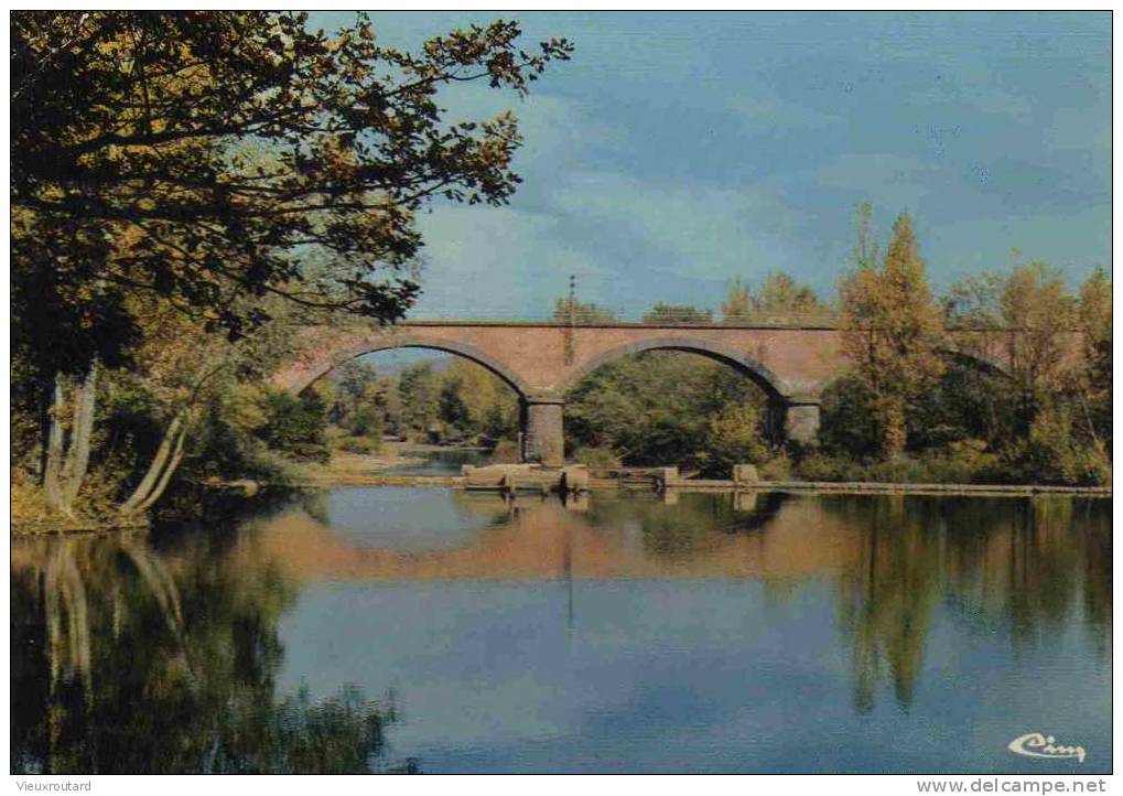 CPSM. BRIOUDE. VIADUC ET BARRAGE DE LA BAGEASSE. DATEE 1974. - Brioude