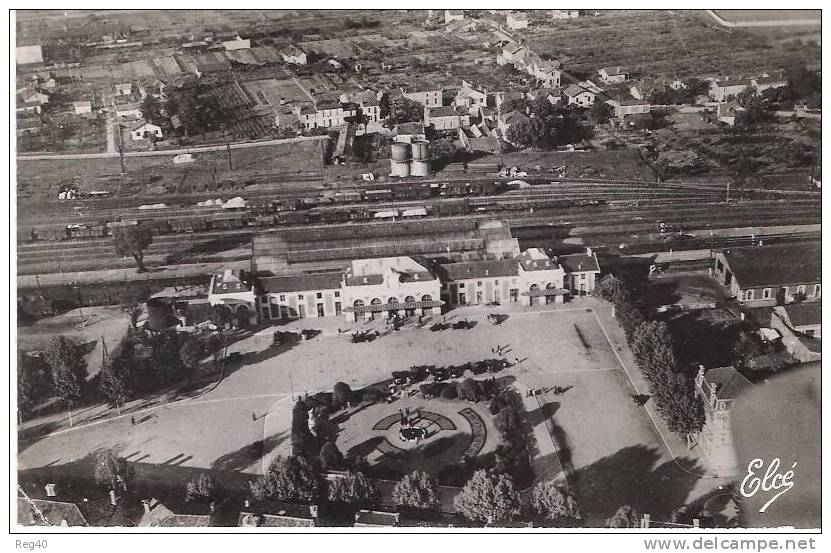 D47 - MARMANDE  -  Vue Aérienne Sur La Gare Et Les Jardins - Marmande