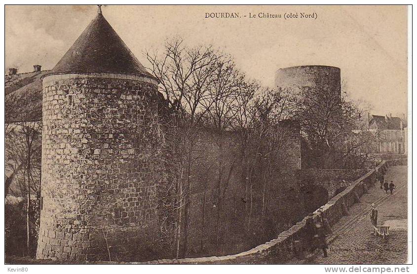 91 DOURDAN Le Château (côté Nord ) Cpa Animée - Dourdan