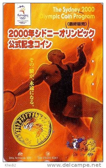 Japan PC OLYMPIC GAMES SIDNEY 2000 Australia COIN Program Discus - JEUX OLYMPIQUES Disque - OLYMPISCHE SPIELE - 42 - Juegos Olímpicos