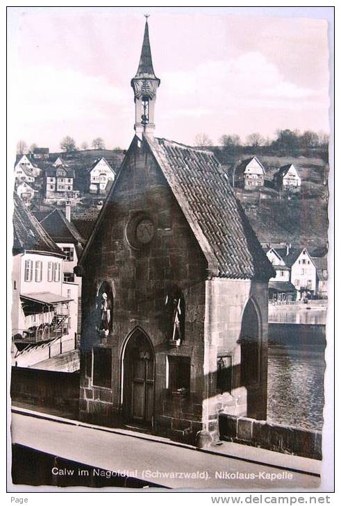 Calw,Nikolauskapelle,Teil   Ansicht,Schwarzwald,1970, - Calw