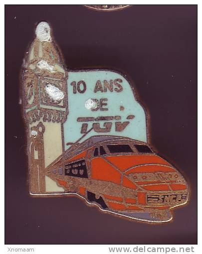 Pin´s - 10 Ans De TGV - TGV