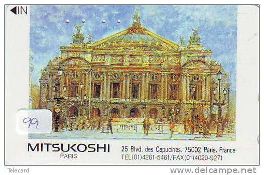 Telecarte Japan  France Related - La France Reliée (99) PARIS MITSUKOSHI  - Frankreich Verbunden - Sonstige & Ohne Zuordnung