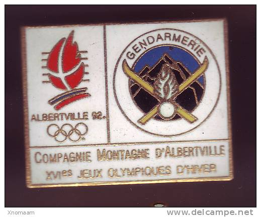 Pin´s - Gendarmerie -compagnie Montagne Albertville - JO 1992 - Polizia