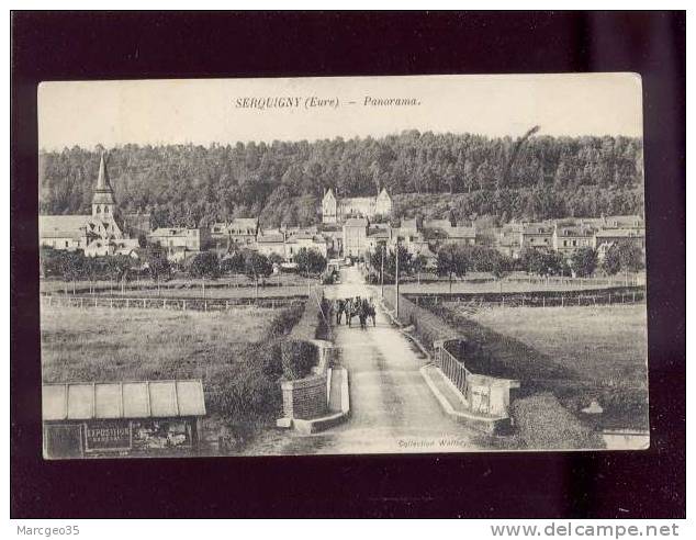 30745 Serquigny Panorama édit. Walter Attelage Lavoir Belle Carte - Serquigny