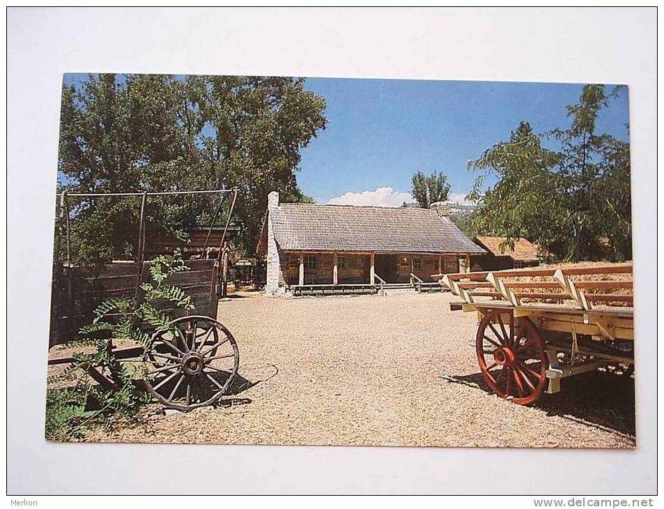 USA - Oakhurst  -Fresno Flats Historical Park - The Taylor Log House -  CA    Cca 1950-60´s   VF  D27041 - Fresno