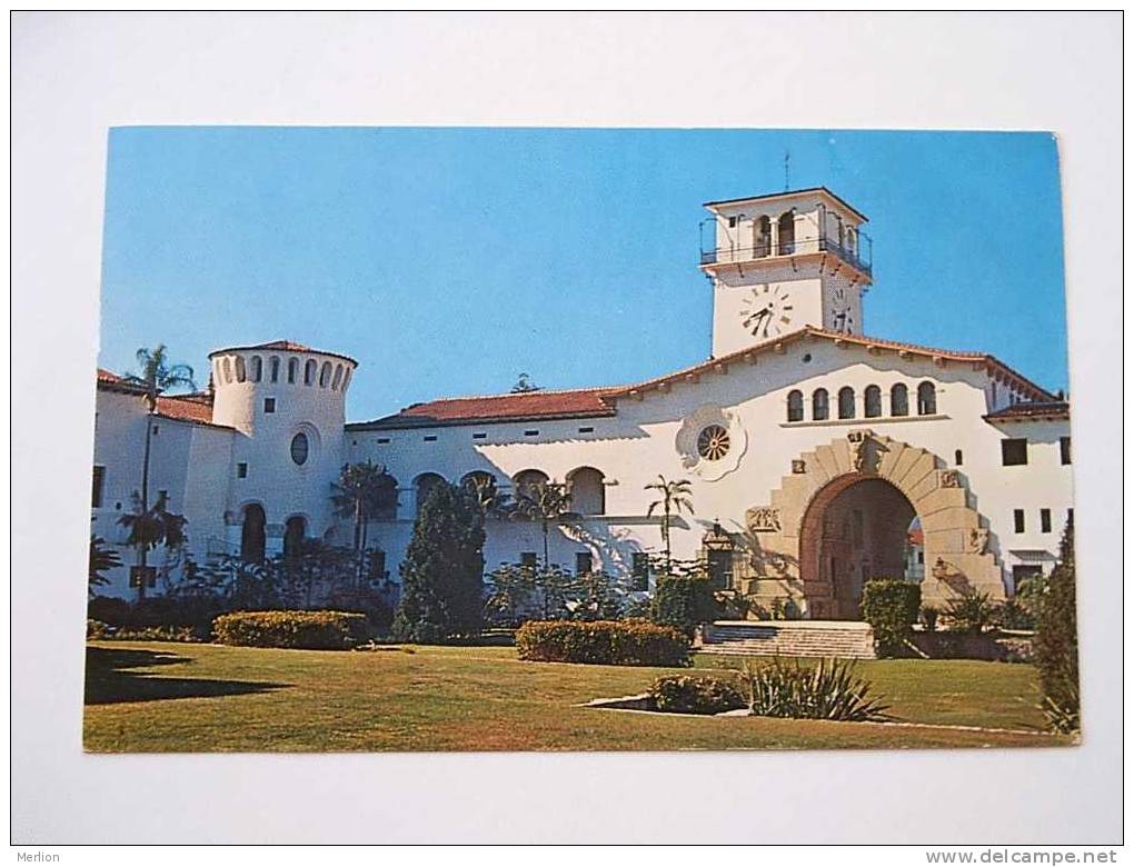 USA - Santa Barbara - Country Courthouse -   CA   PU 1960   VF  D27045 - Santa Barbara