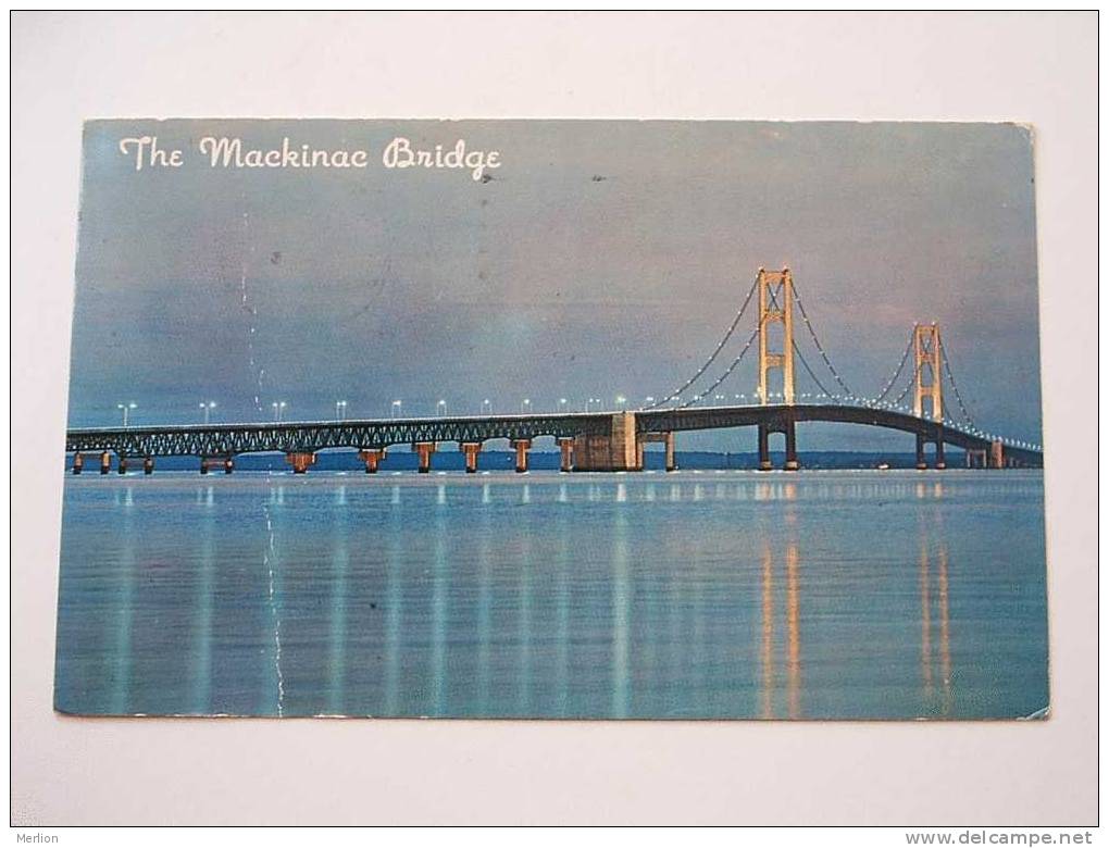 USA  - THe Mackinac Bridge    VF  PU 1961  D27066 - Autres & Non Classés