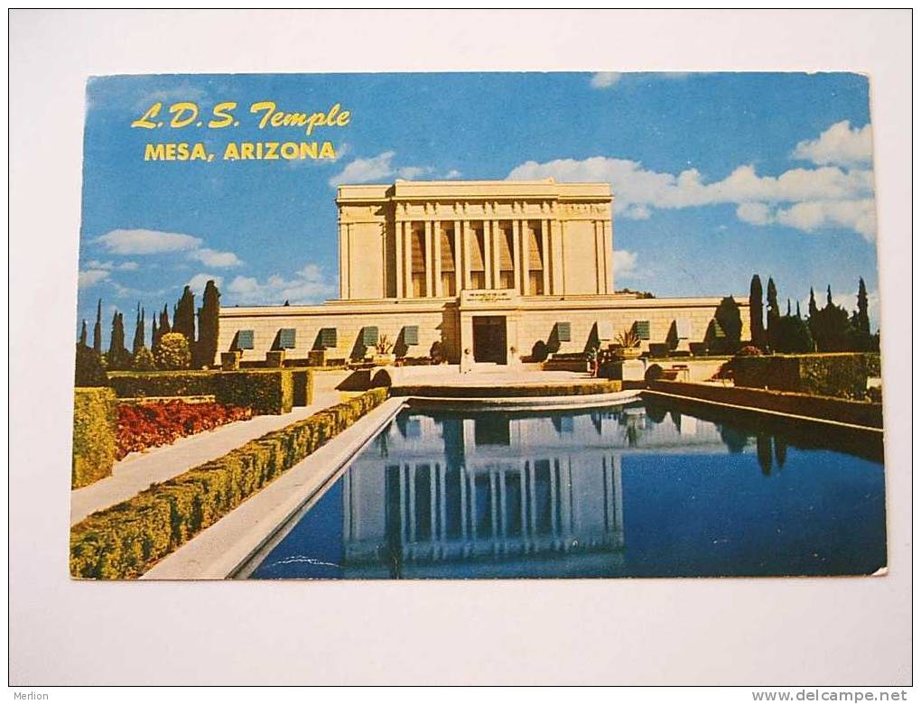 USA  -  Mormon Temple -Mesa -Arizona   VF  PU 1961  D27067 - Mesa