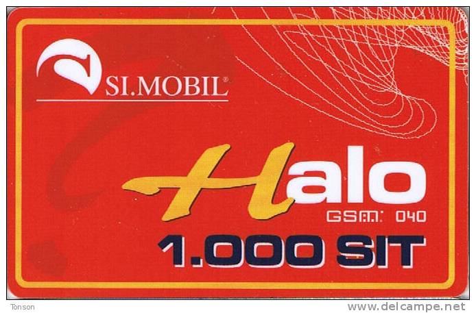 Slovenia, 1.000SIT, Red Halo GSM Card.   10.04.02 - Slovénie