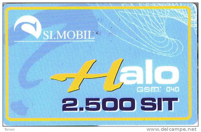 Slovenia, 2.500SIT, Blue Halo GSM Card. - Slovénie
