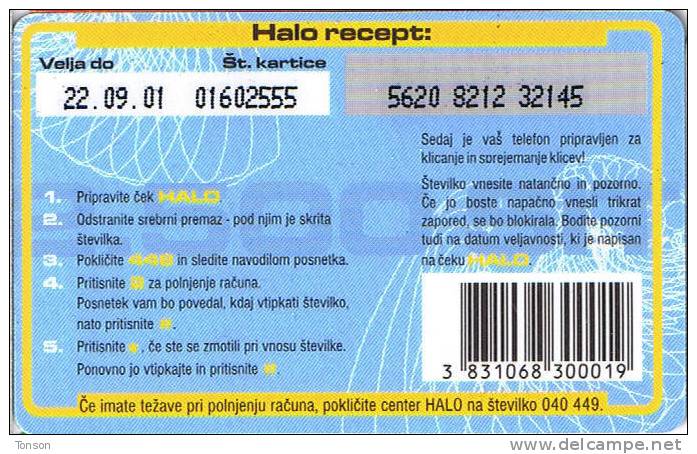 Slovenia, 2.500SIT, Blue Halo GSM Card. - Slowenien