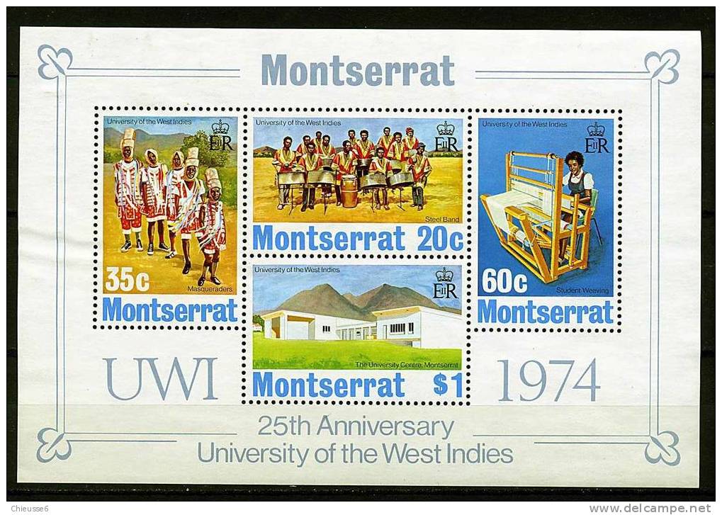 Montserrat ** Bloc N° 4 - Université Des Indes Occidentales - Montserrat