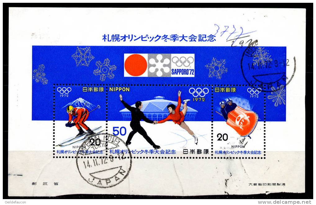 JAPON - Yvert -  BF 70 - Cote 3 € - Hiver 1972: Sapporo