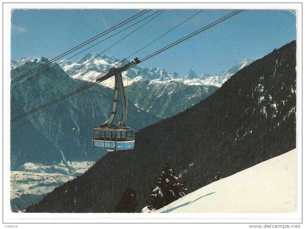 SUISSE-SCHWEIZ-SWITZERLAND.  Luftseilbahn Mörel - Riederalp (SEE SCAN) - Riederalp