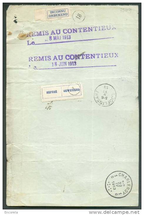 Traite établie à ANVERS Le 20 Avril 1913 Et Double Présentation (affr. Pellens à 15 Centimes Puis 30 Centimes) Pour Lode - 1912 Pellens