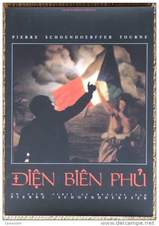 PLAQUETTE - FILM - DIEN BIEN PHU - PIERRE SCHOENDOERFFER - 5 DIAPOSITIVES - GUERRE INDOCHINE - Werbetrailer