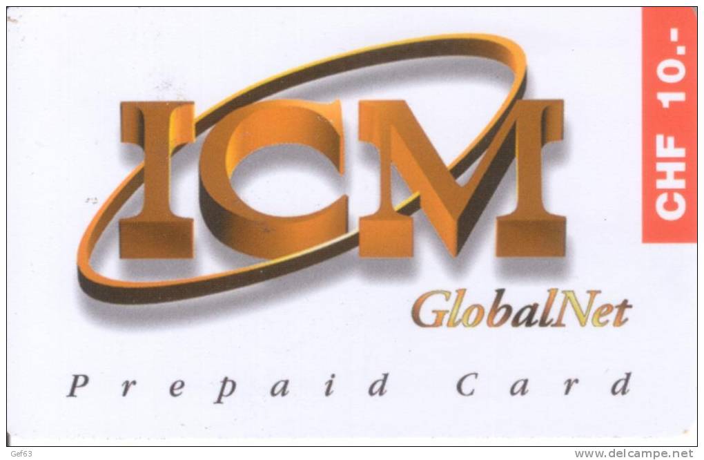 Prepaid Card ICM Global Net - Opérateurs Télécom