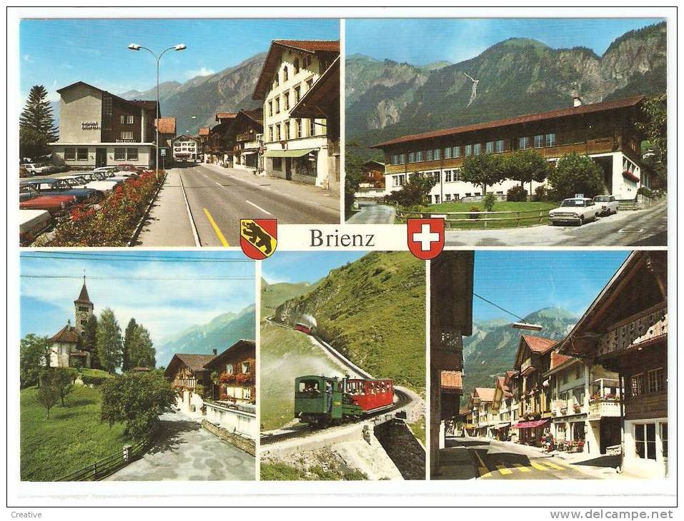 SUISSE-SCHWEIZ-SWITZERLAND.BRIENZ (train) - Brienz