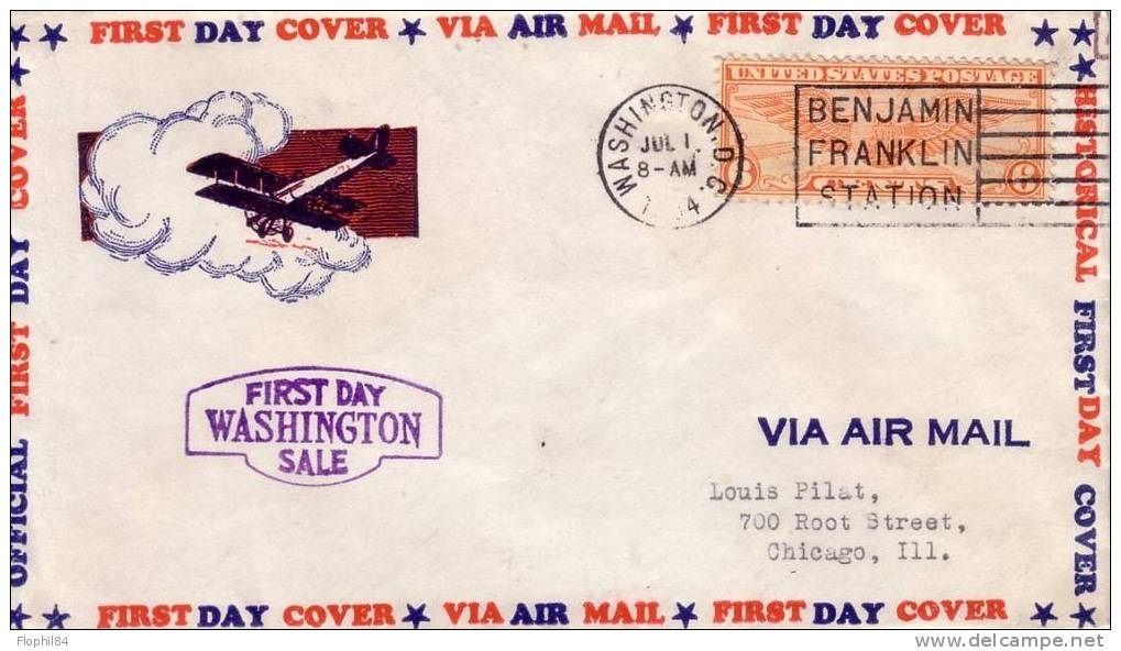 USA-1ER VOL WASHINGTON-SALE - 2c. 1941-1960 Covers