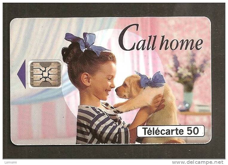 *Télécarte  France - Année : 1994 . Call Home . - Chiens