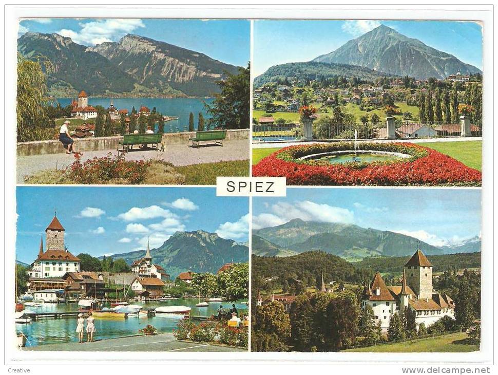 SUISSE-SCHWEIZ-SWITZERLAND.SPIEZ (les Restes De Colle Au Verso ) - Spiez