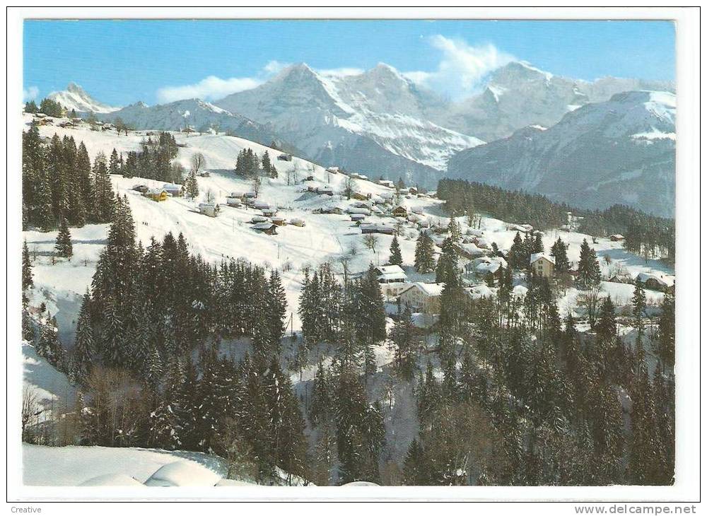 SUISSE-SCHWEIZ-SWITZERLAND.Beatenberg Mit Eiger 3970m,Mönch 4099m Und Jungfrau 4158m - Beatenberg