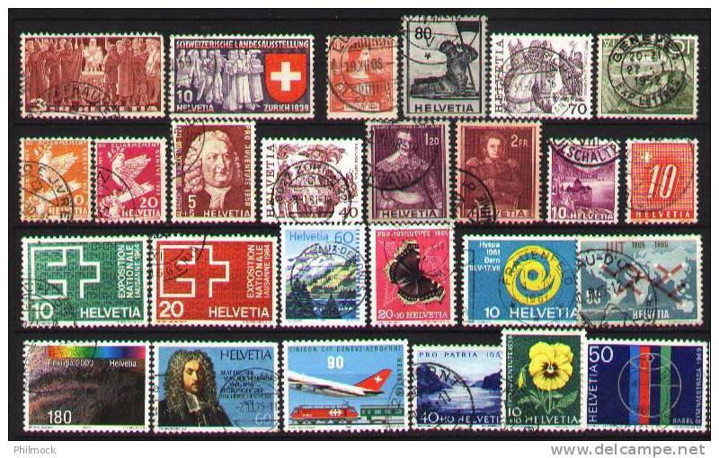 Lot De Timbres Suisse - Used - Collections