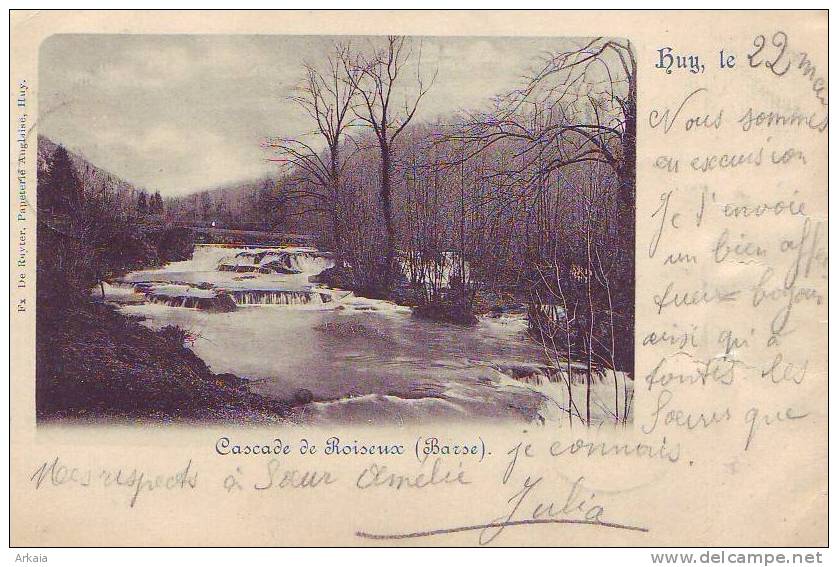 HUY = Cascade De Roiseux (Barse) ((Fx De Ruyter - Papeterie Anglaise) 1899 - Huy