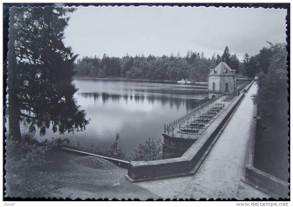 CP Photo Du LAC DE SETTONS " La Digue " . - Montsauche Les Settons