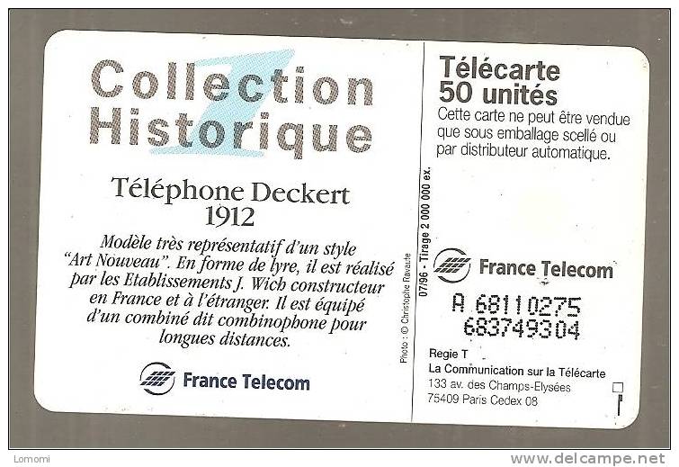 Téléphone Deckert  1912  -  Année   .     . RARE  . 2 Scan.. - Telefoni