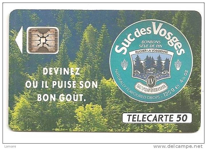 Suc Des Vosges - Bonbons Sève De Pin    -  Année   . 1992   . RARE  . 1 Scan.. - Alimentation