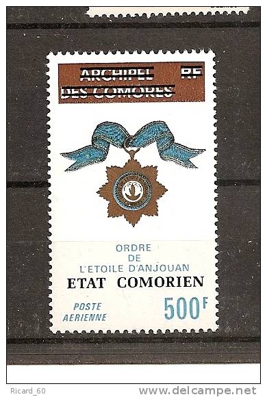 Timbre(s) Neuf(s) Des Comores Ordre De L'étoile D'anjouan, Surcharge état Comorien - Comoren (1975-...)