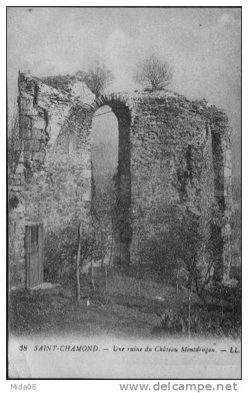 42. SAINT CHAMOND.  UNE RUINE DU CHATEAU MONTDRAGON. - Saint Chamond