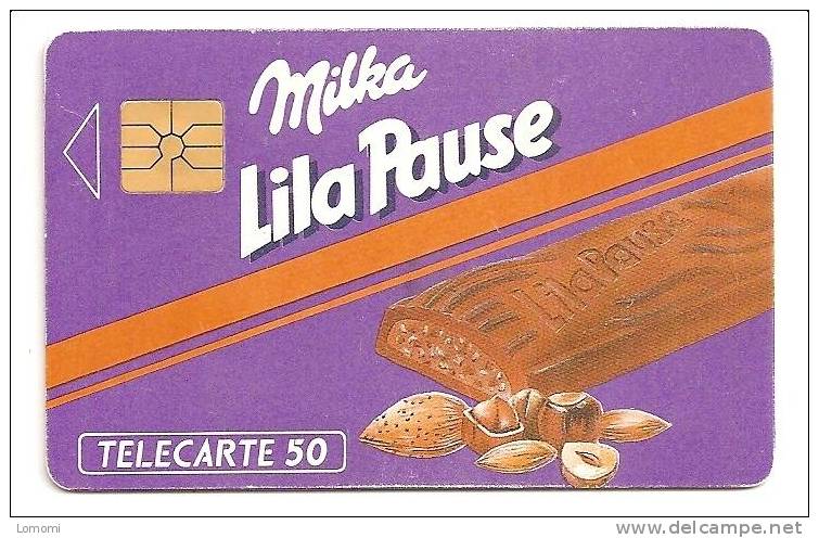 MILKA Lila Pause  -  Année   . 1996   . RARE  . 1 Scan.. - Alimentation